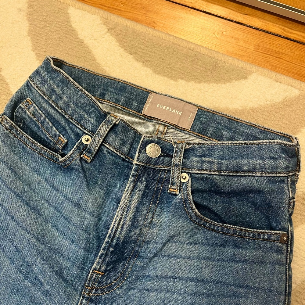 Everlane midrise skinny jean.